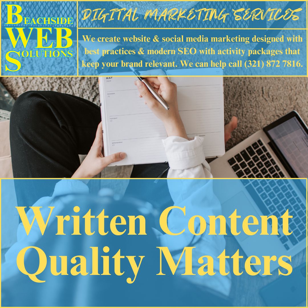 Written Content Matters